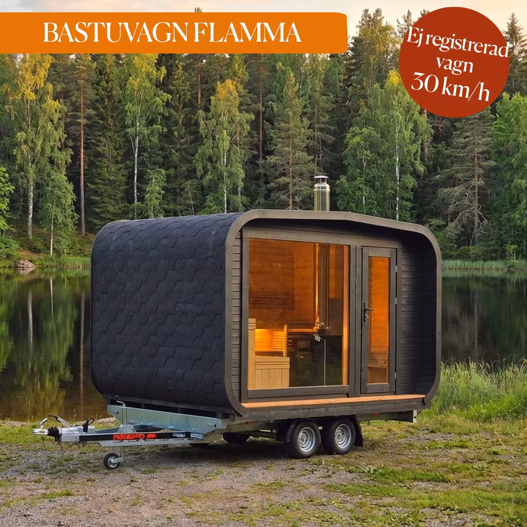 Bastuvagn Flamma 340cm 30km/h