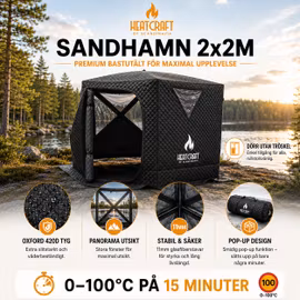 Heatcraft Bastutält Sandhamn 200×200 cm