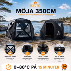 Heatcraft Bastutält Möja XL – 350 cm Ø