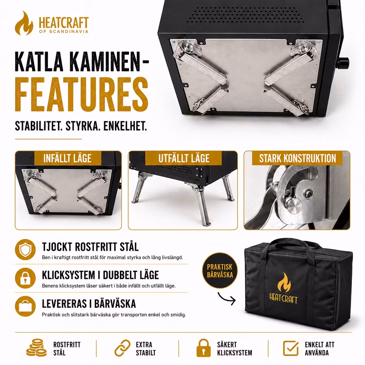 Heatcraft Bastutält Möja XL – 350 cm Ø