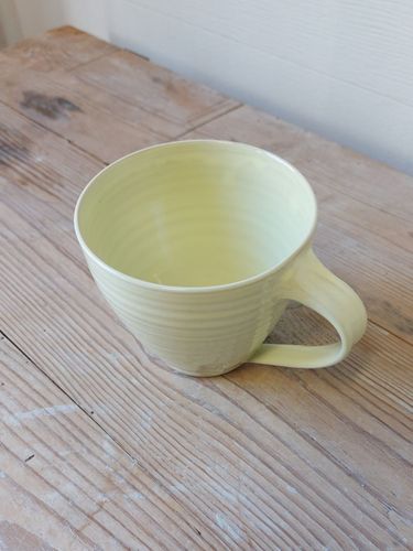 Kaffekopp Vaniljgul, drejad