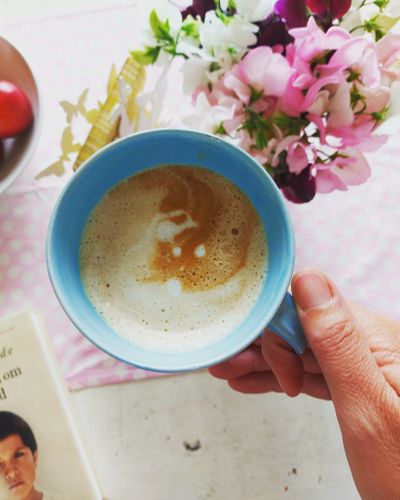 Kaffekopp Himmelsblå, drejad