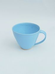 Kaffekopp Himmelsblå, drejad