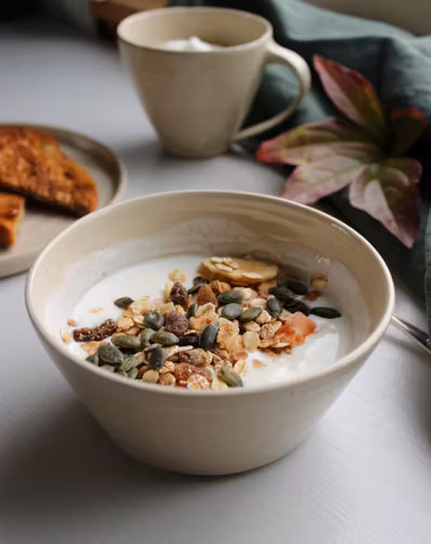 Frukostskål SAND, drejad