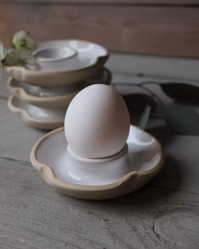 Äggkopp Flora, drejad