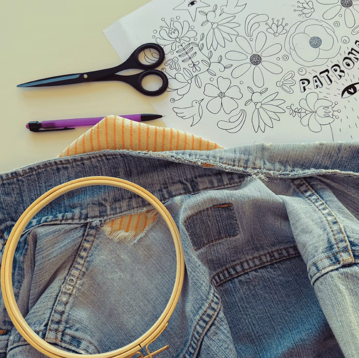 Broderikit til tekstil - The Knitting Stories