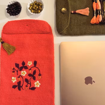 Strawberry Garden Broderikit (Mouliné Bomullsgarn)