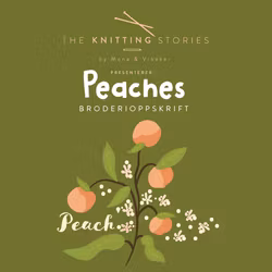 Embroidery Pattern for Peaches