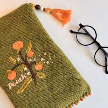 Embroidery Pattern for Peaches
