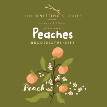 Embroidery Pattern for Peaches
