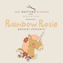Embroidery Pattern for the Unicorn Rainbow Rosie