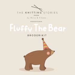 Fluffy The Bear Broderikit