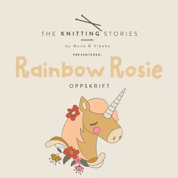 Rainbow Rosie Enhjørning Genser - oppskrift