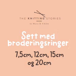 Sett med broderingsringer