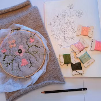Fairy Blossom Embroidery Pattern