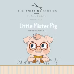 Little Mister Pig Broderikit  (Eco Vita ullgarn)