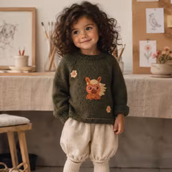 Little Miss Pony Broderikit  (Eco Vita ullgarn)