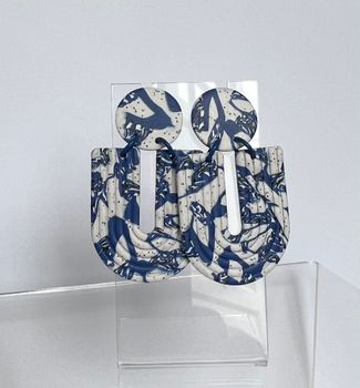 Bow (blå/mönstrad)