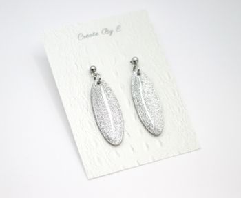 Oval (silver/glitter)