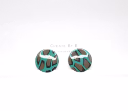 Studs (grön leo/gloss)