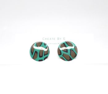 Studs (grön leo/gloss)