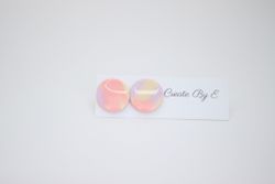 Glossy studs (rosa/lila/gul melerad)