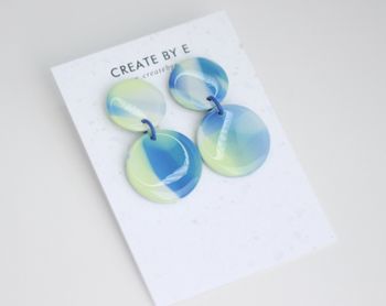 Glossy circle (grön/blå)