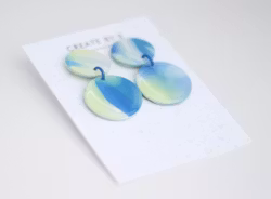 Glossy circle (grön/blå)