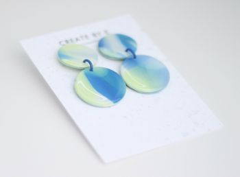 Glossy circle (grön/blå)