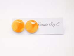 Glossy studs (gul/orange)