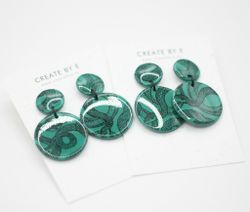 Glossy circle (grön/mönstrad)