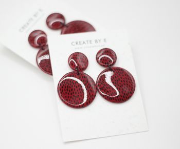 Glossy circle (röd/mönster)