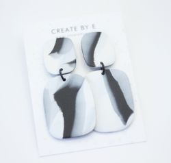 Soft edges (svart/vit melerad)