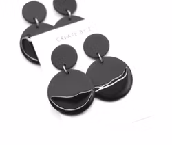 Mattsvart/glossy circle (större)