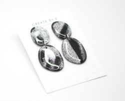 Stone (svart/silverglitter)