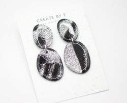 Stone (svart/silverglitter)