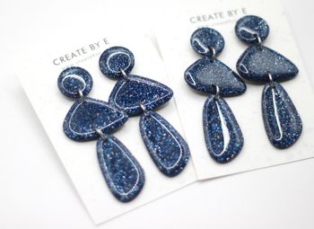 Dangle (blå/glitter)