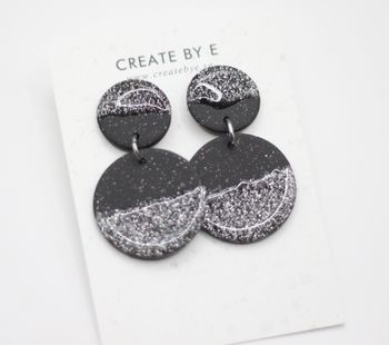 Circle (mattsvart/glittergloss)