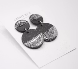 Circle (mattsvart/glittergloss)