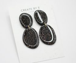 Glossy stone (svart/glitter)