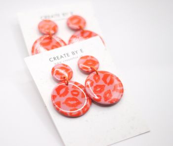 Glossy circle (rosa/orange)