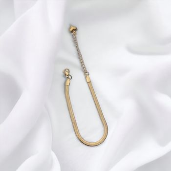 Armband i rostfritt kirurgiskt stål (guld)