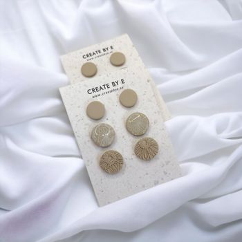 Studs 3-pack (beige)