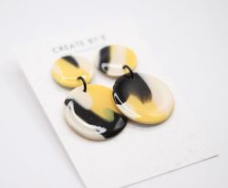 Glossy circle (gul/svart)