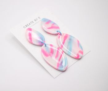 Glossy stone (rosa/blå)