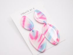 Glossy stone (rosa/blå)