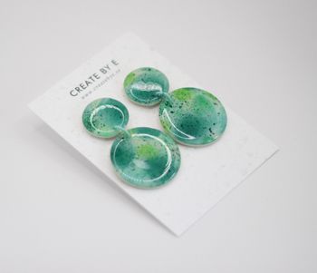 Glossy circle (grön turkos)