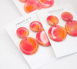 Glossy circle (rosa/orange)