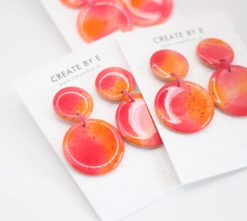 Glossy circle (rosa/orange)