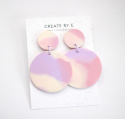 Matta cirklar (lila/rosa)